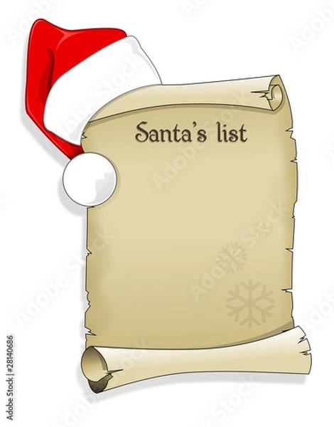 Obraz Santa's list