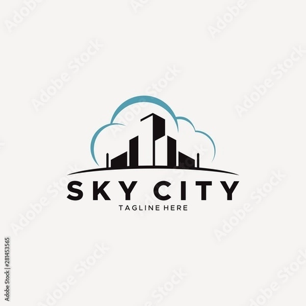 Obraz SKY CITY LOGO DESIGN