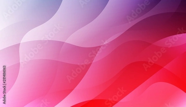 Fototapeta Futuristic Color Design Geometric Wave Shape. For Flyer, Brochure, Booklet And Websites Design Vector Illustration.
