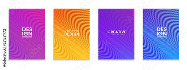 Fototapeta Minimal covers design. Colorful halftone gradients.background modern template design for web. Cool gradients. Future geometric patterns. Eps10