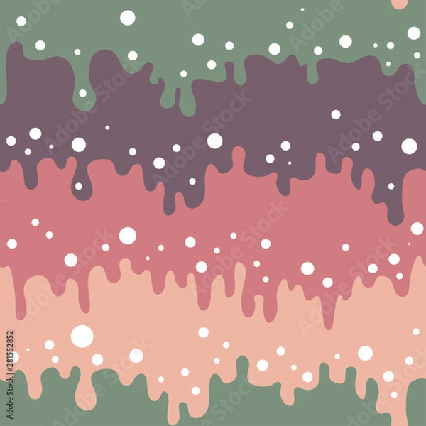 Fototapeta Colourful melting slime seamless pattern