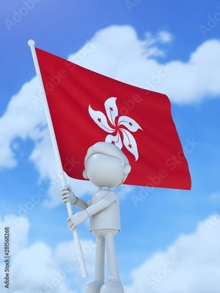 Obraz 国旗を掲げる香港のスポーツ選手