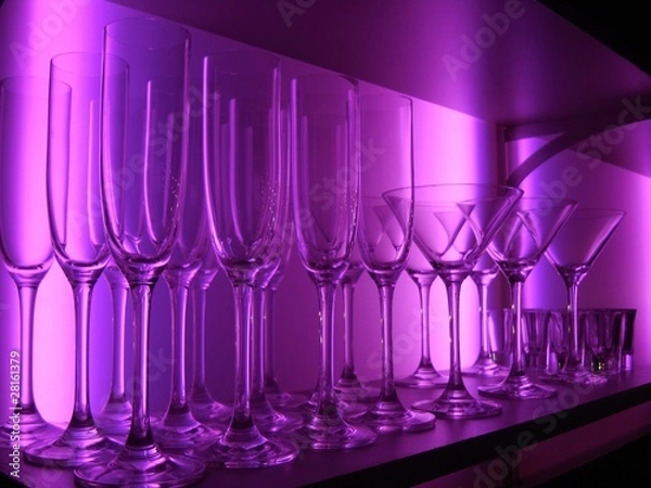 Obraz Purple Bar Glasses