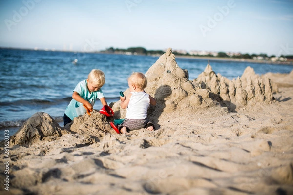 Obraz Sandburg bauen