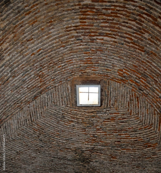 Fototapeta Window in Curved Tile 