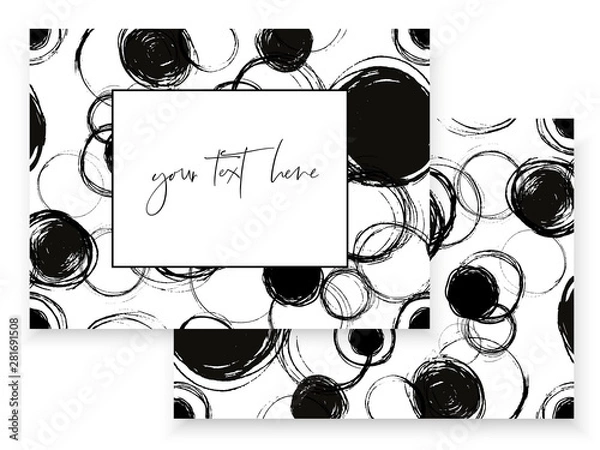 Fototapeta Grunge styled card for web-design, printing