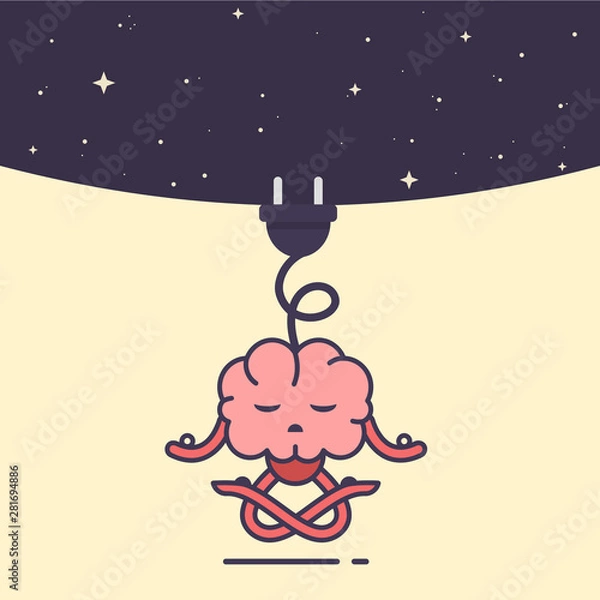 Obraz Brain accumulating energy.