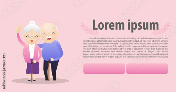 Fototapeta Happy Senior Concept.