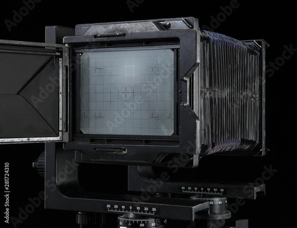 Obraz film camera on black background