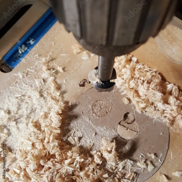 Obraz Woodworking drill press