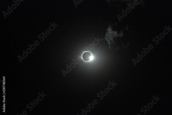 Fototapeta Solar eclipse photography. Also can use like abstract pattern.