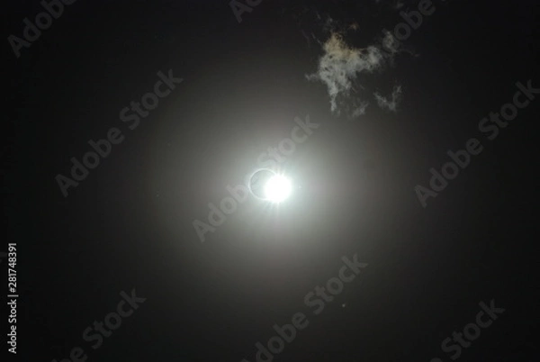 Fototapeta Solar eclipse photography. Also can use like abstract pattern.