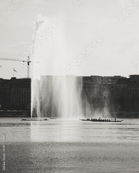 Fototapeta Ruderer an der Alster