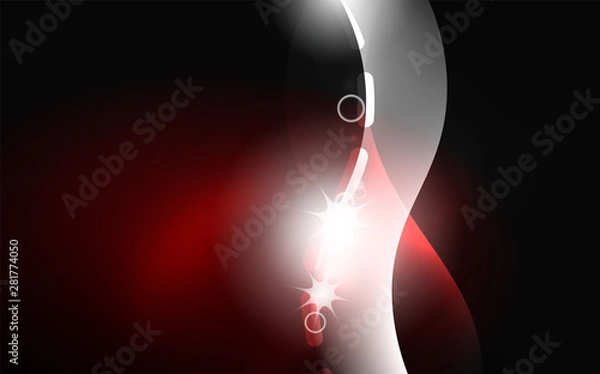Fototapeta Neon abstract background. Background decoration. Trendy graphic design.
