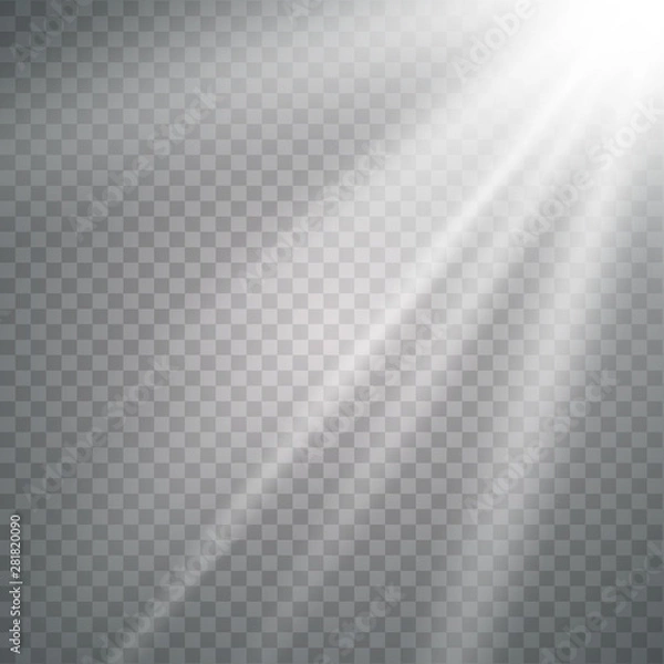 Obraz Vector transparent sunlight special