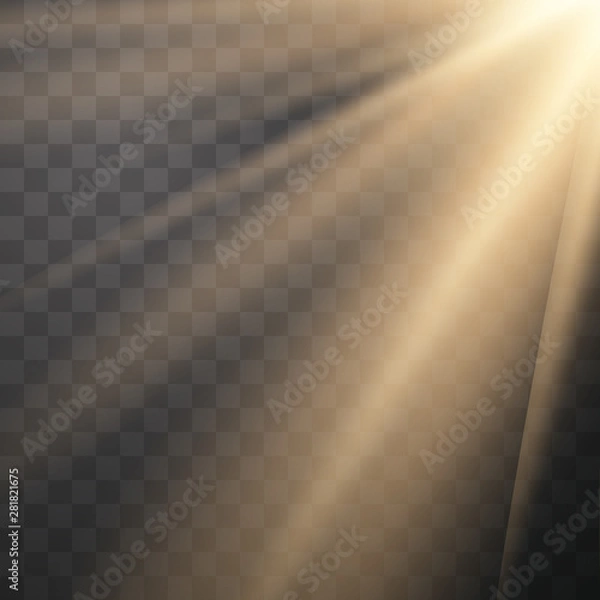 Obraz Vector transparent sunlight special