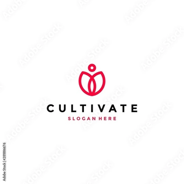 Obraz Cultivate wellness logo