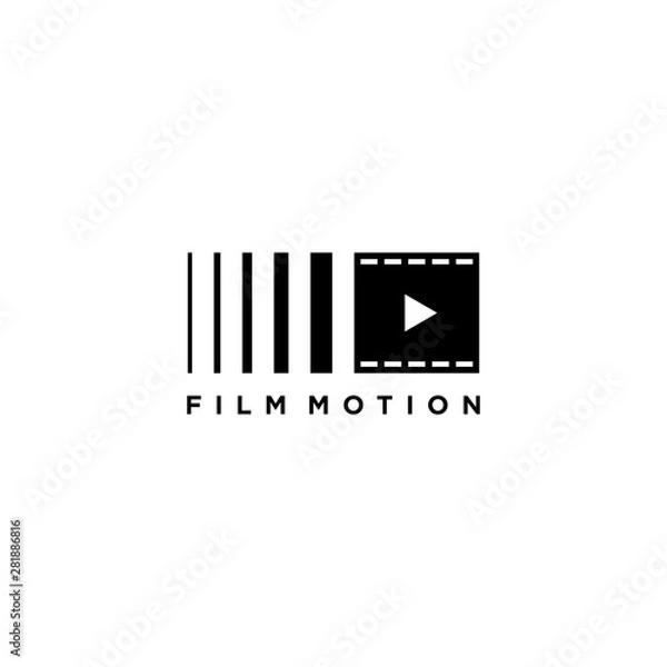 Obraz Film motion logo template