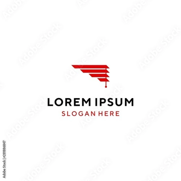 Obraz Home blinds shutter logo template