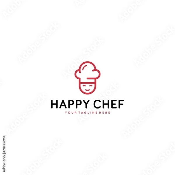 Obraz happy cheff logo
