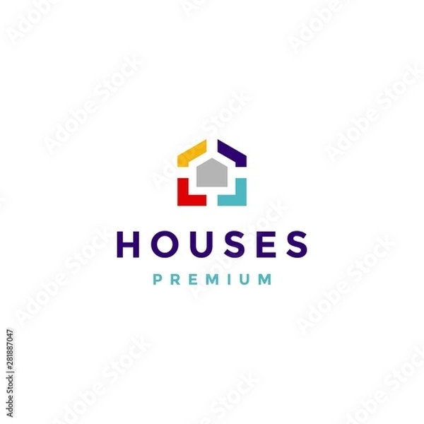 Obraz Modern abstract house logo