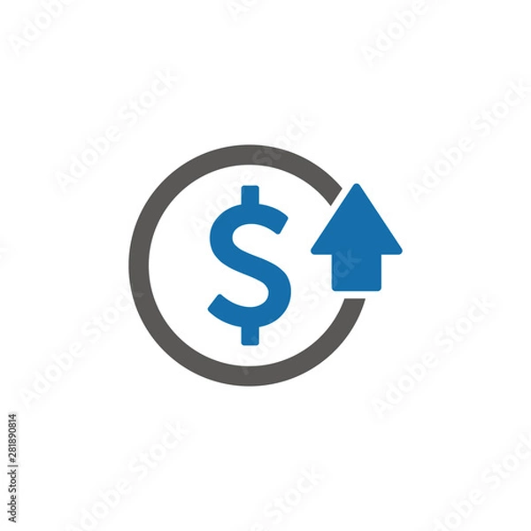 Fototapeta Cost reduction icon vector