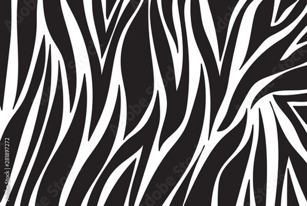 Fototapeta zebra pattern. vector background