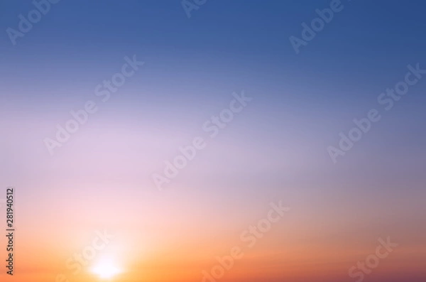 Obraz Abstract Very soft sunset in the spring evening.