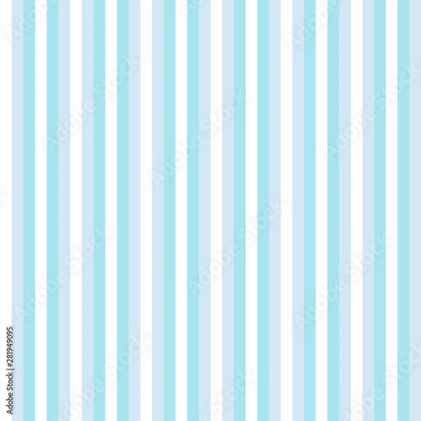 Obraz Vertical Stripes Seamless Pattern. Stripe Background Blue Wallpaper Vintage - Vector