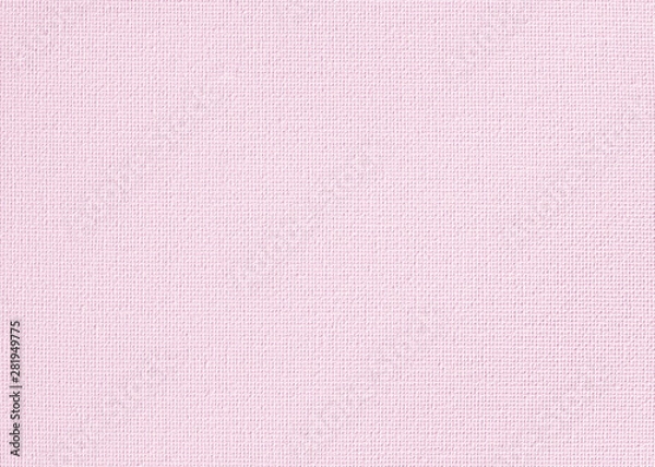 Fototapeta Pink canvas burlap fabric texture background for arts painting in pink light sweet pale old rose pastel color