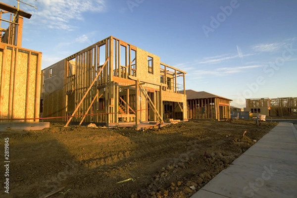 Obraz subdivision under construction