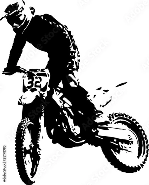 Obraz wektor mx rider