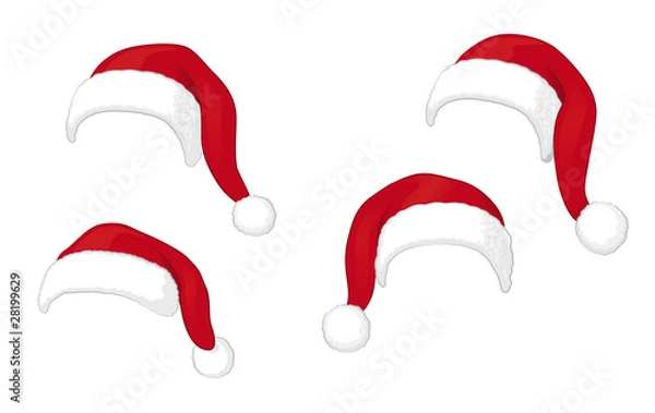 Obraz weihnachtsmannmützen