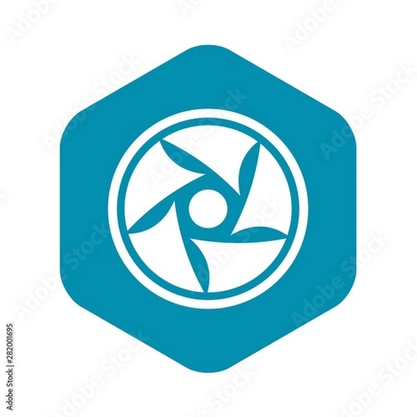 Fototapeta Video lens icon. Simple illustration of video lens vector icon for web