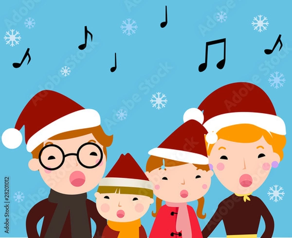 Obraz Christmas carolers