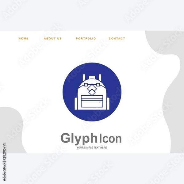 Obraz Bag icon for your project