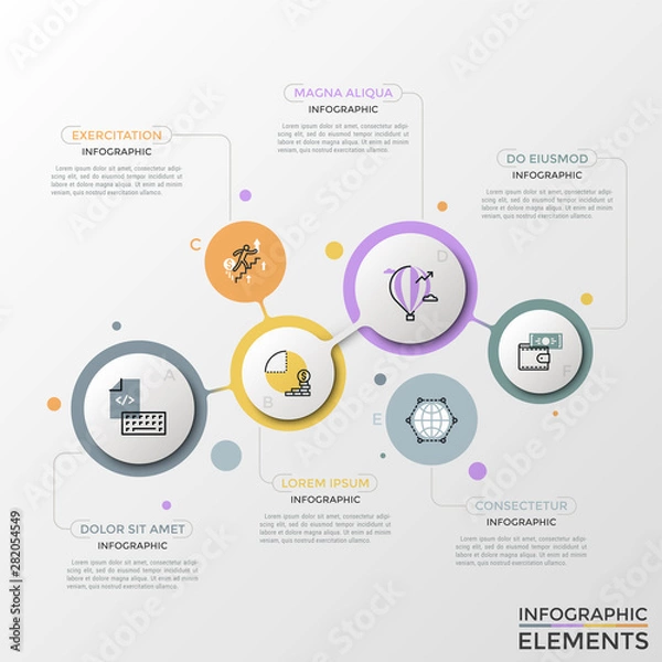 Fototapeta Modern Infographic Vector Template