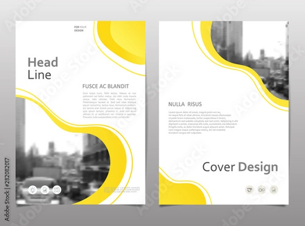 Fototapeta Set of infographic elements for presentation templates. Corporate Business Card. Modern brochure, layout. Flyer design.