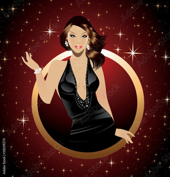 Obraz Glamorous showgirl