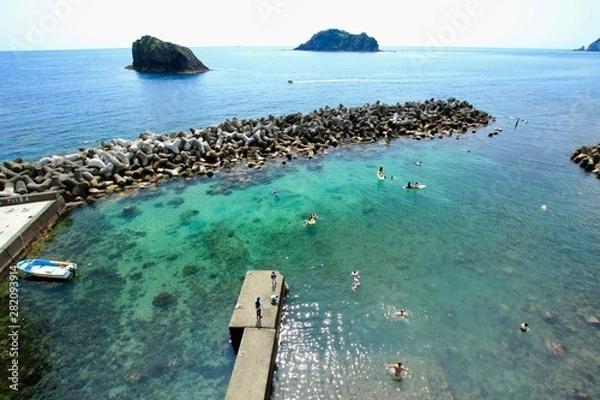 Obraz 南伊豆　落居海岸