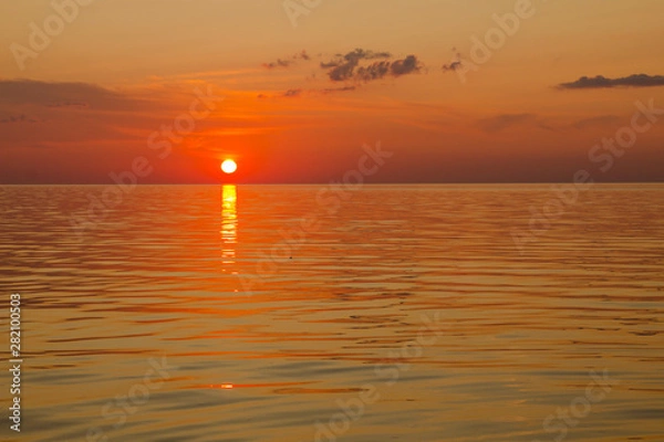 Obraz Bright sunset on the lake