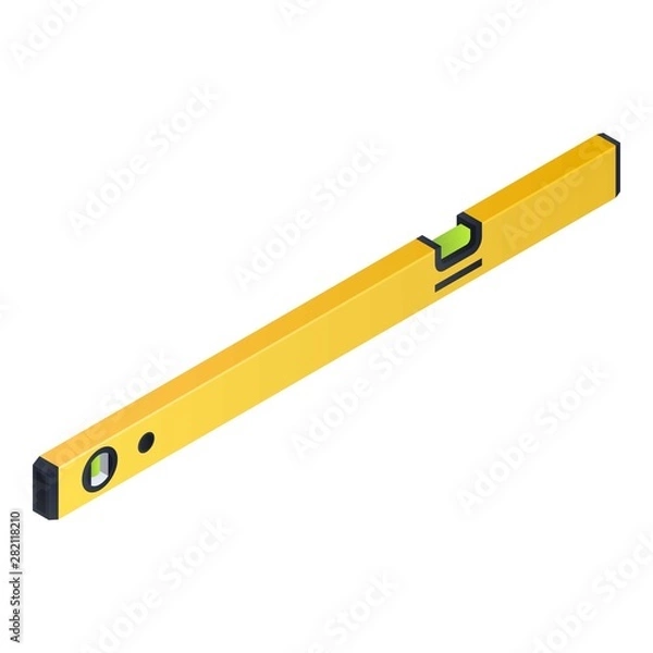 Fototapeta Construction level icon. Isometric of construction level vector icon for web design isolated on white background