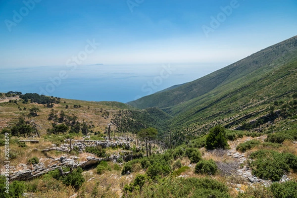Obraz View of Llogara National Park.