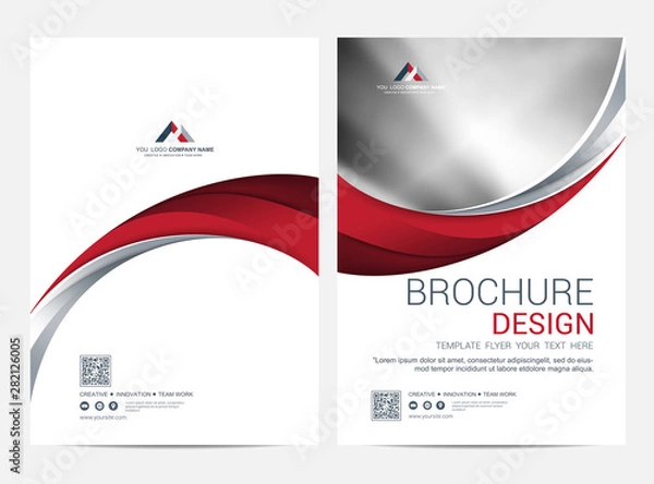 Obraz Brochure Layout template, Leaflet Flyer cover design background