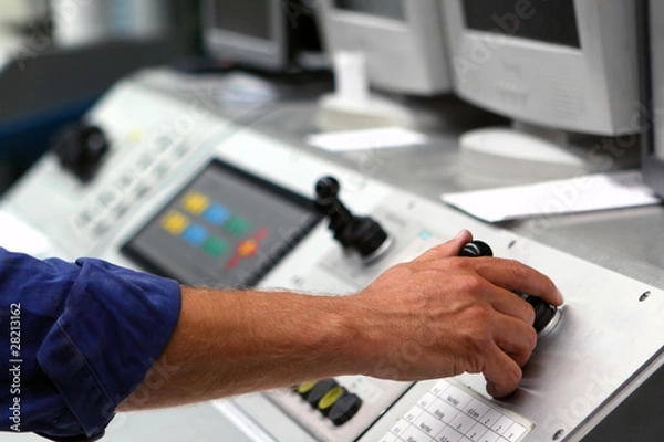 Obraz Bedienung einer Druckmaschine