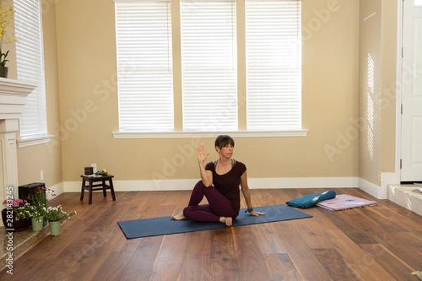 Fototapeta Yoga Sage Twist front