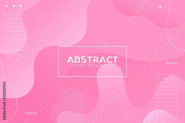 Fototapeta Dynamic abstract liquid trendy color gradation background 