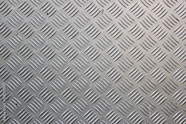Obraz Detailed close up of a dirty diamond plate background texture
