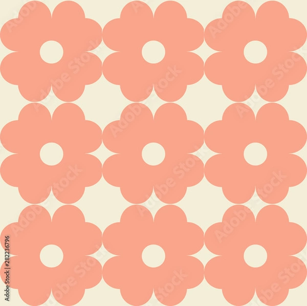 Obraz geometric mid century modern style seamless pattern. vector background  print. 