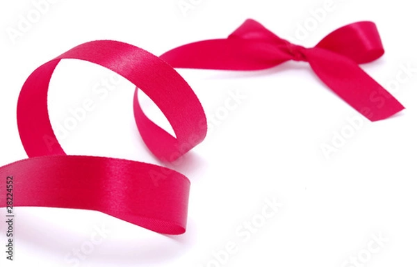 Obraz red satin ribbon